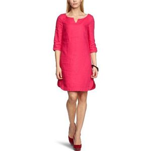 Tommy Hilfiger Damesjurk (knielang) India linnen jurk 3/4 SLV / 1M87626405, roze (671 Raspberry Sorbet)., 34