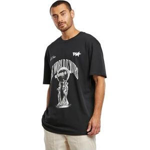 Mister Tee Shirt 'Your World'  zwart / wit