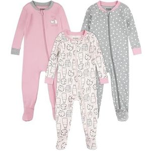 Huggies Little Hugs Baby Meisjes Peuter Sleepers, Roze/Grijs, 24 maanden
