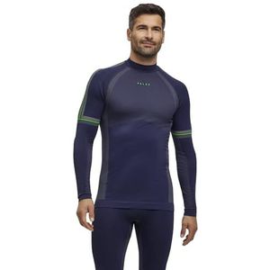 FALKE Heren Top van onderlaag Maximum Warm Round Neck M L/s Sh functioneel materiaal sneldrogend 1 stuk, Blauw Space Blue 6116 Trend, XXL