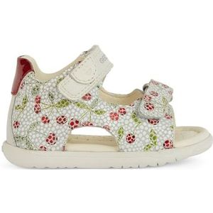 Geox Baby meisje B Macchia Gir sandaal, Off White Red, 20 EU