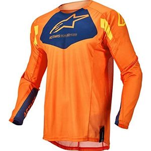 Alpinestars Techstar Factory Motocross Shirt (oranje/blauw, L)
