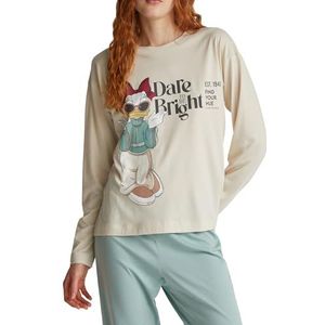 United Colors of Benetton Bovendeel van de pyjama voor dames, Beige, M