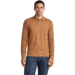 G-STAR RAW Dunda Core Poloshirt voor heren, bruin (Oxide Ocre 5864-1329), XS