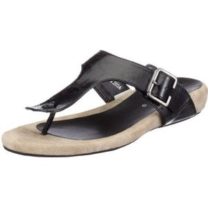 Jana 8/8/27220/24, damesklompen en slippers, Zwart Blackpate018, 37 EU Breed