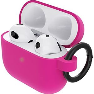 OtterBox Soft Touch-koptelefoonhoes voor AirPods 3e Gen 2021, schokbestendig, valbestendig, ultradun, kras- en krasbeschermhoes voor Apple AirPods, inclusief karabijnhaak, Roze
