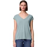 PCKAMALA - T-shirt - Effen - Jersey - V-hals - Kwartmouw