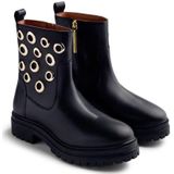 Gioseppo - Onamia - Enkellaarsjes - Goudkleurige Oogjes - Leren Bovenwerk - Hakhoogte 4 cm