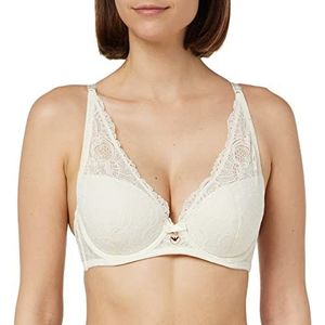 Emporio Armani Ondergoed Dames Eternal Lace Padded Bra, Yogurt, 38B, yoghurt, B