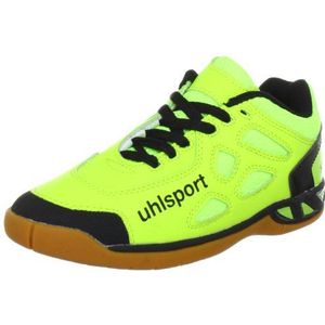uhlsport Tigre Junior 100831101 Sportschoenen voor kinderen, uniseks, voor binnen, Geel fluogeel antraciet zwart 01, 31 EU