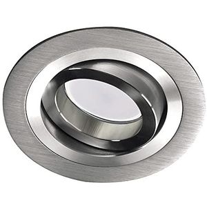 W-E000040 inbouwspot, rond, aluminium, 8 W, warm, 3000 K, lichtstroom: 410 lm, diameter: 9 cm, boring: 8 cm