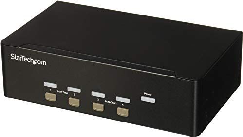 StarTech.com 4 poorts KVM switch met dubbele VGA 2 poorts USB 2.0 hub