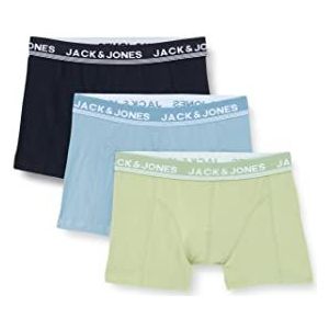 JACK & JONES Boxershorts voor heren, Mistletoe/Detail: blue Shadow - Navy Blazer, XXL