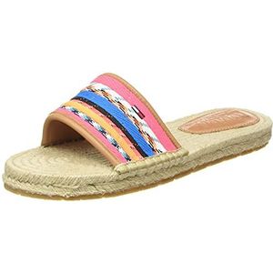 Tommy Jeans Vrouwen gekleurde veters platte sandaal, Goud, 38 EU