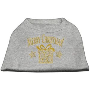 Mirage Huisdier Producten Gouden Kerstmis Present Hond Shirt_P, XXXL, Grijs