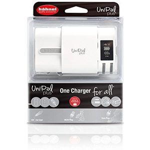 Hahnel UniPal Plus universele oplader met USB (5 V, 1000 mAh) voor Li-ion en AA/AAA batterij 320325 grijs, wit, grijs, wit