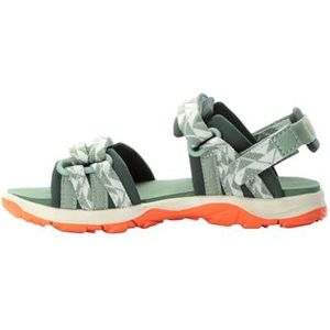 Jack Wolfskin Unisex 2-in-1 K sandalen voor kinderen, muntleaf, 35 EU