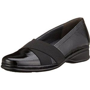 Semler dames ria instappers, Zwart 001 zwart, 42 EU Breed