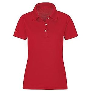 Trigema Poloshirt voor dames van katoen, rood (kersen), L