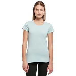 Build Your Brand Basic Tee T-shirt voor dames, korte mouwen, ronde hals, katoen, verkrijgbaar in vele kleuren, maten XS-5XL, oceaanblauw, XL