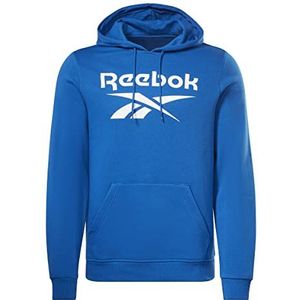 Reebok Mannen grote gestapelde Logo Sweatshirt, Vector Blauw, XL, Vector Blauw, XL