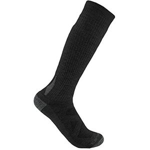 Carhartt Heren zware laarssokken van merinowol-gemengd weefsel, sokken, zwart, large, zwart, Large