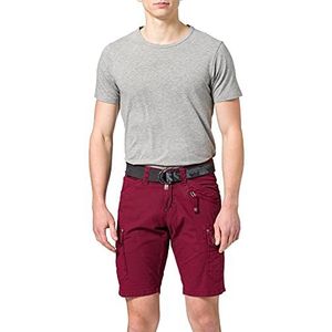 Timezone Rykertz Regular Shorts voor heren, lippenstift rood, 28W