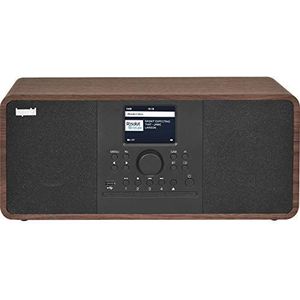 Imperial Dabman i205 CD internetradio/DAB+ (stereo geluid, FM, cd-speler, WLAN, LAN, bluetooth, streamingdiensten (Spotify, Napster enz.) incl. stroomadapter), bruin