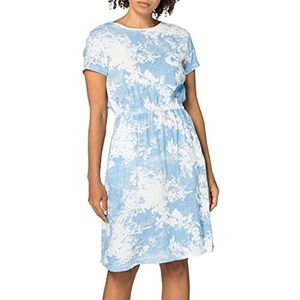 Timezone Casual jurk voor dames met print, Blue Cut Out Flowers, 36 EU/M