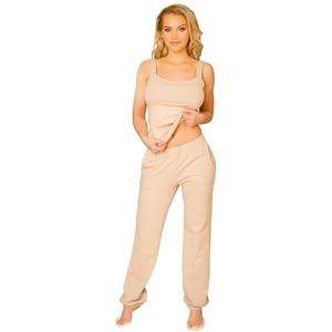 KALIMO FOGO Joggingbroek Dames - Beige - M, Beige, M