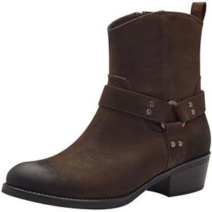 MARCO TOZZI Dames Bootie Zip+Slip 2-25324-43 westernlaarzen, Cafe Nubuck, 37 EU