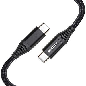 PHILIPS DLC5204C/00-3-in-1 kabel Lightning/USB-C/micro-USB-kabel - 1,2 meter - voor iPhone, iPad, Samsung en meer - zwart