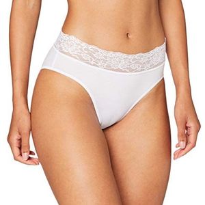 Trigema Damesslip met kant, wit, S