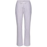 s.Oliver RED LABEL Pyjamabroek - Bordeaux Gestreept - Met Steekzakken