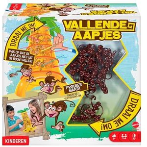 Mattel Vallende Aapjes - Superleuk behendigheidsspel voor jongere spelers - Geschikt voor 2-4 spelers