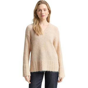 TOM TAILOR Damestrui, 36844 - zandsteen beige melange, XL