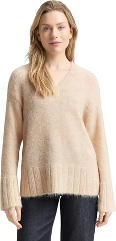 TOM TAILOR Damestrui, 36844 - zandsteen beige melange, XL