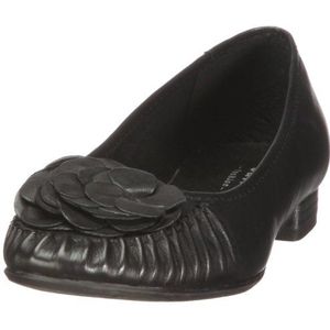 Jana Mode, Vrouwen Ballet Flat, Zwart Schwarz Zwart, 36 EU