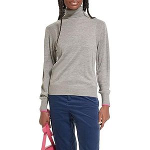 Scotch & Soda Damestrui met rolhals, Mid Grey Melange 6653, XL