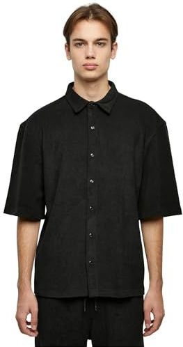 Urban Classics - Boxy Towel - Overhemd - Zwart