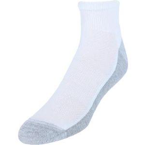Hanes heren Sokken, X-temp gewatteerde enkelsokken, 12-pack, Wit - 12 Pack, 6-12