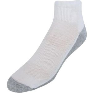 Hanes heren Sokken, X-temp gewatteerde enkelsokken, 12-pack, Wit - 12 Pack, 6-12