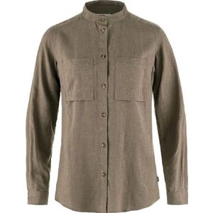 Fjällräven - Övik Hemp Shirt L/S - Overhemd - Bruin - 55% Hennep, 45% Lyocell