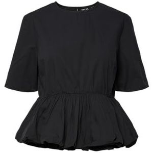 PIECES Pcrosalie 2/4 Top WVN Bc, zwart, M