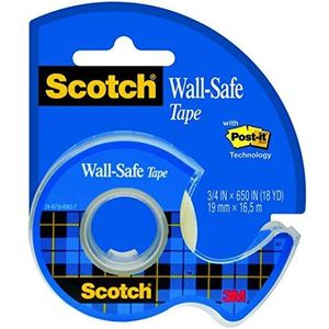 Scotch 183 Wall Safe muurbeschermingsband mat 16,5 m x 19 mm