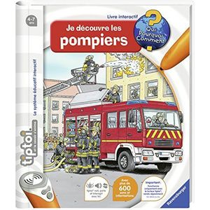 Ravensburger Interactief boek tiptoi – Ik ontdek de brandweer – elektronisch educatief spel zonder display in het Frans – kinderen vanaf 4 jaar – 00694