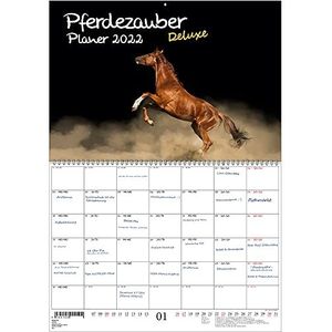 Seelenzauber Paarden Magie Deluxe Planner DIN A2 Uitgevouwen - Kalender Voor 2022