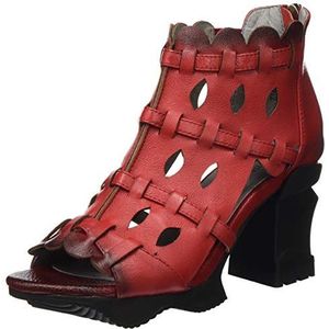Laura Vita Arcmanceo 57 Peeptoe sandalen voor dames, Rode rouge, 38 EU
