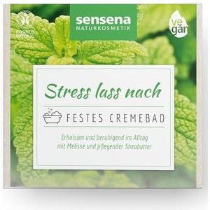 Sensena Stevig crèmebad ""Stress lass nach"", badadditief met sheaboter en waardevolle oliën, ontspannend bad, zero waste, veganistische en Cosmos gecertificeerd, natuurlijke cosmetica voor een