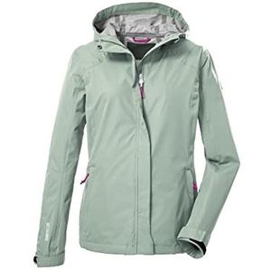 killtec Women's 2 1/2 laags functioneel jack/outdoorjack met capuchon, opvouwbaar KOS 49 WMN JCKT, light pistachio, 44, 39167-000